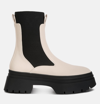 London Rag Ronin High Top Chunky Chelsea Boots In Ecru