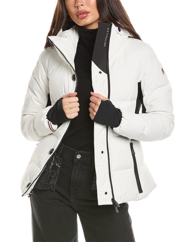 Moncler Guyane Hooded Ski Jacket In White