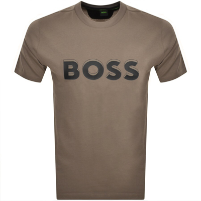 Boss Athleisure Boss Teeos 1 T Shirt Brown