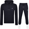 FRED PERRY FRED PERRY TIPPED HOODED TRACKSUIT NAVY
