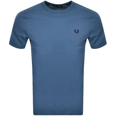Fred Perry Ringer T Shirt Blue