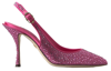 DOLCE & GABBANA Dolce & Gabbana  Slingbacks Crystal Pumps Women's Shoes