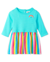 HATLEY Hatley Radiant Rainbow Layered Knit Dress