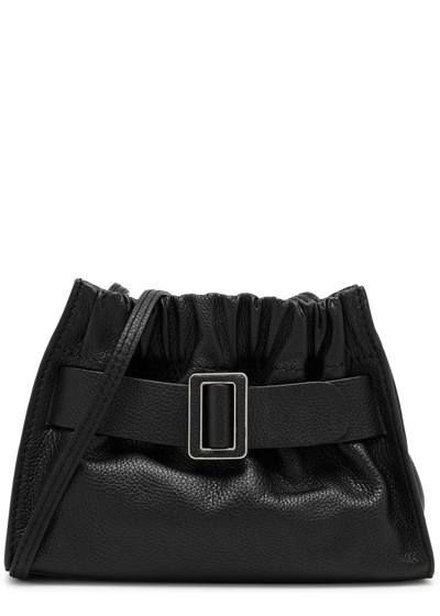 Boyy Scrunchy Leather Shoulder Bag In Black