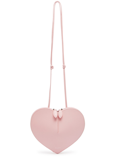 Alaïa Le Coeur Leather Cross-body Bag In Light Pink