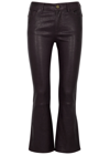 FRAME LE CROP MINI BOOT LEATHER JEANS