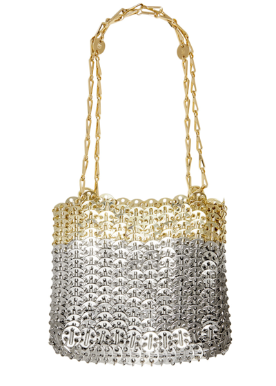 Rabanne Iconic 1969 Skyline Disc Shoulder Bag In Silver