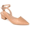 Journee Collection Collection Women's Keefa Wide Width Pump In Beige