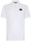 Dolce & Gabbana Polo With Logo Tag In White