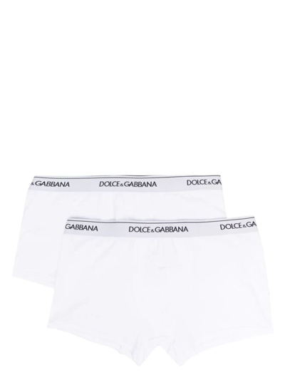 Dolce & Gabbana Bi-pack Boxer In White