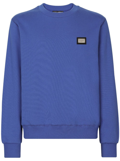 Dolce & Gabbana Crewneck Sweatshirt In Blue