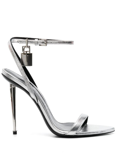 Tom Ford Sandals With High Heel In Grey
