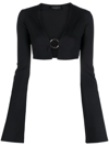 Louisa Ballou Black Classic Cardigan In Black