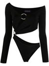 LOUISA BALLOU ASYMMETRIC TOP WITH CUT-OUT