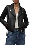 Allsaints Dalby Biker Jacket In Black_gold