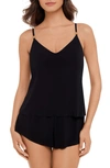 Magicsuit Solid Mila One Piece Swim Romper In Black