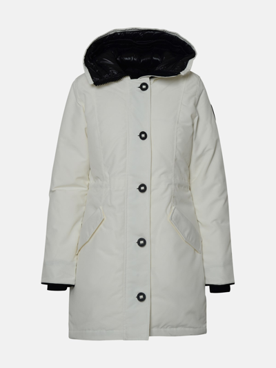 Canada Goose 'rossclair' White Nylon Parka