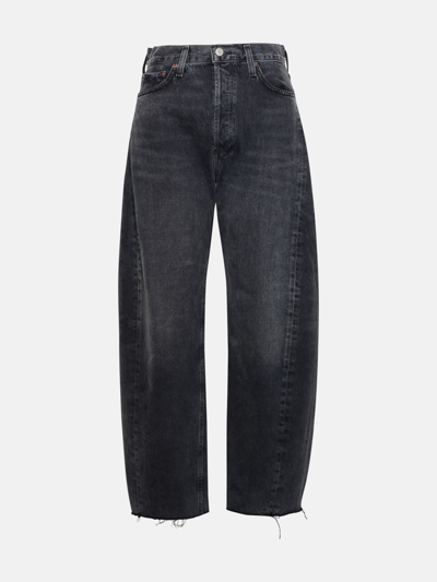 Agolde 'luna' Black Organic Cotton Jeans