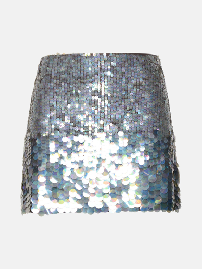 P.a.r.o.s.h. 'gigi' Grey Polyamide Blend Miniskirt