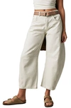 Free People Lucky You Mid Rise Barrel Jeans In Milk In Milk