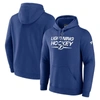 Fanatics Men's  Blue Tampa Bay Lightning Authentic Pro Pullover Hoodie In Blue