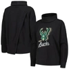 Levelwear Black Milwaukee Bucks Sunset Pullover Sweatshirt In Black