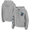 Wear By Erin Andrews Heather Gray Carolina Panthers Full-zip Hoodie In Heather Gray