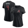 Nike Women's  Ketel Marte Black Arizona Diamondbacks 2024 Fuse Name And Number T-shirt In Black