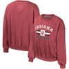 COLOSSEUM COLOSSEUM CRIMSON INDIANA HOOSIERS AUDREY WASHED PULLOVER SWEATSHIRT