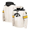 Colosseum Men's  Cream Iowa Hawkeyes Big And Tall Hockey Lace-up Pullover Hoodie In Cream
