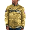 STARTER STARTER  GOLD NEW YORK YANKEES 2023 SUBWAY SERIES BRONX BOMBER FULL-SNAP JACKET