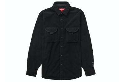 Pre-owned Supreme Polartec Shirt (fw23) Black