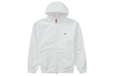Pre-owned Supreme Windstopper Zip Up Hooded Sweatshirt (fw23) White