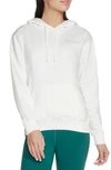 Skechers Women's Signature Pullover Hoodie In White/ Silver