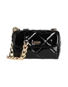 Moschino Woman Cross-body Bag Black Size - Leather, Textile Fibers