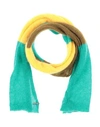Dsquared2 Man Scarf Emerald Green Size - Mohair Wool, Polyamide, Wool