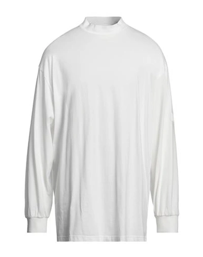 Y-3 Man T-shirt White Size L Cotton, Elastane