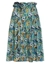 Connor & Blake Woman Maxi Skirt Pastel Blue Size S Cotton In Blue