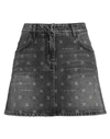 GIVENCHY GIVENCHY WOMAN MINI SKIRT STEEL GREY SIZE 6 COTTON