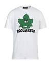 Dsquared2 Man T-shirt White Size L Cotton