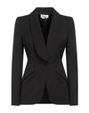 Alexander Mcqueen Woman Blazer Black Size 8 Wool