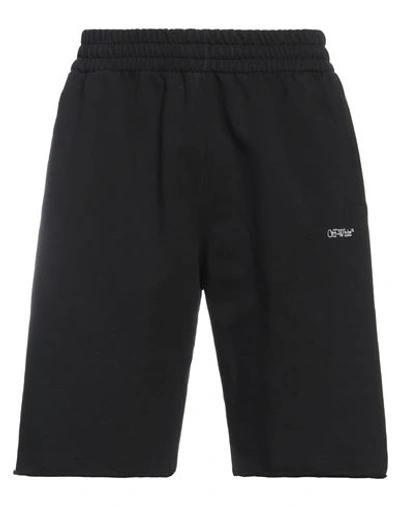 Off-white Man Shorts & Bermuda Shorts Black Size L Cotton, Polyester