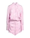 Attico The  Woman Mini Dress Pink Size 2 Viscose, Polyester