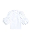 Jacquemus Woman Shirt White Size 2 Cotton, Elastane