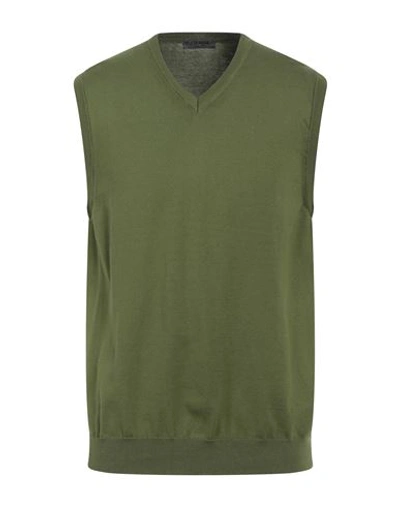+39 Masq Man Sweater Military Green Size 44 Organic Cotton