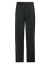 Raf Simons Man Pants Charcoal Size 34 Virgin Wool, Elastane In Black