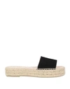 MANEBI MANEBÍ WOMAN ESPADRILLES BLACK SIZE 7 LEATHER