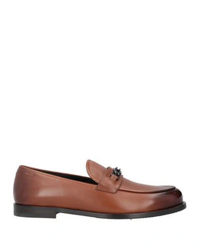 Bally Man Loafers Dark Brown Size 9 Calfskin In Brown