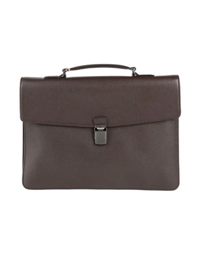 Bally Man Handbag Dark Brown Size - Soft Leather
