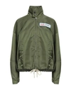 PALM ANGELS PALM ANGELS WOMAN JACKET MILITARY GREEN SIZE S POLYAMIDE, POLYESTER, COTTON